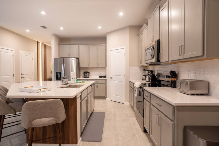 Private kitchen 4, 8BR Home w/ Theater & Pool Solara Resort, Osceola