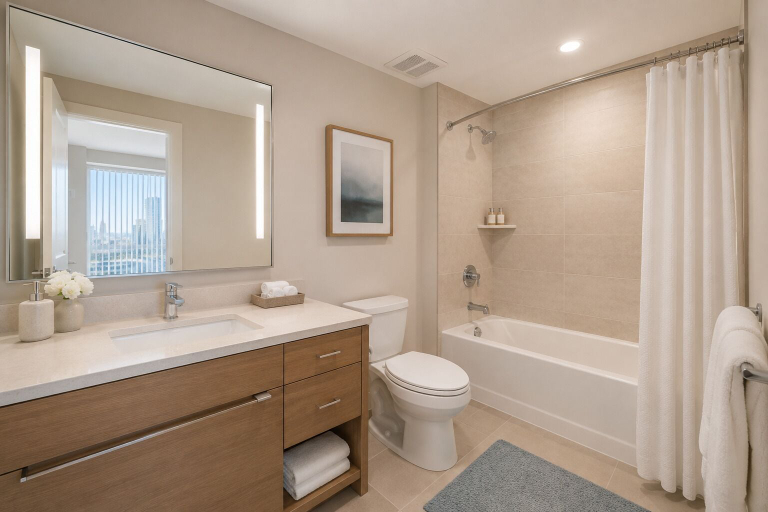 Bathroom, The Renwick Suites, Toronto