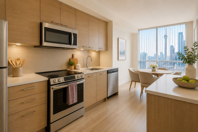Private kitchen, Silvermere Suites, Toronto