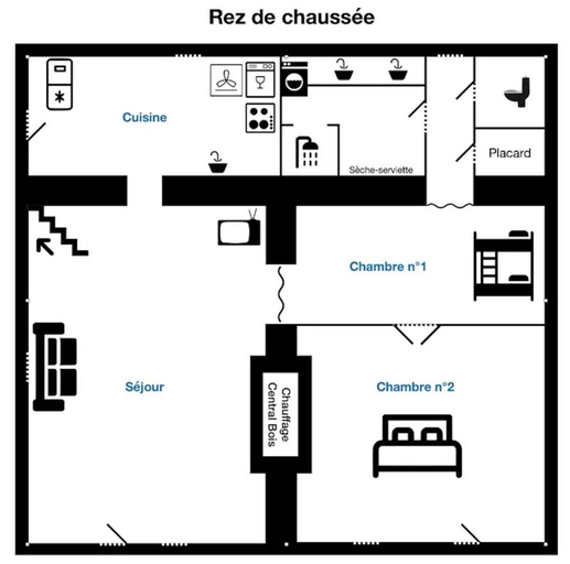 Floor plans 5, La Petite Forge de Buffon - Gîtes ruraux, Côte-d'Or