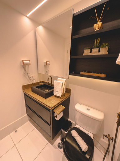 Bathroom 2, Flat 4 estrelas Wyndham Paulista, São Paulo