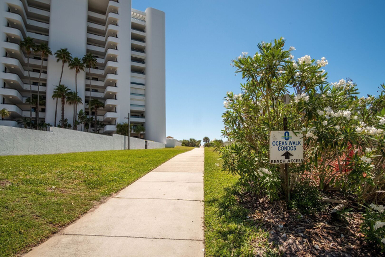 Property grounds 4, Oceanview Retreat w/ Balcony, Pool, & Steps From New Smyrna Beach, Volusia