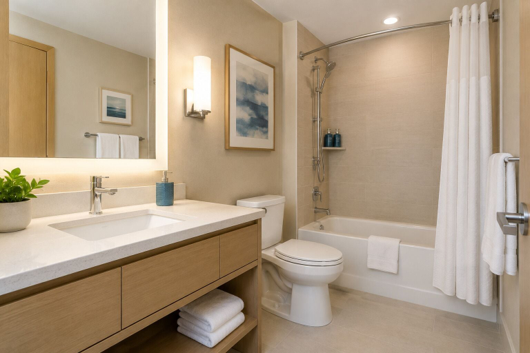 Bathroom, The Mirella Hotel, Toronto