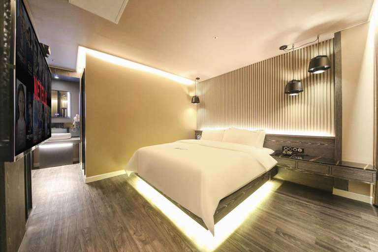 Bedroom 3, Daejeon Yongjeon Belleza Hotel, Dong