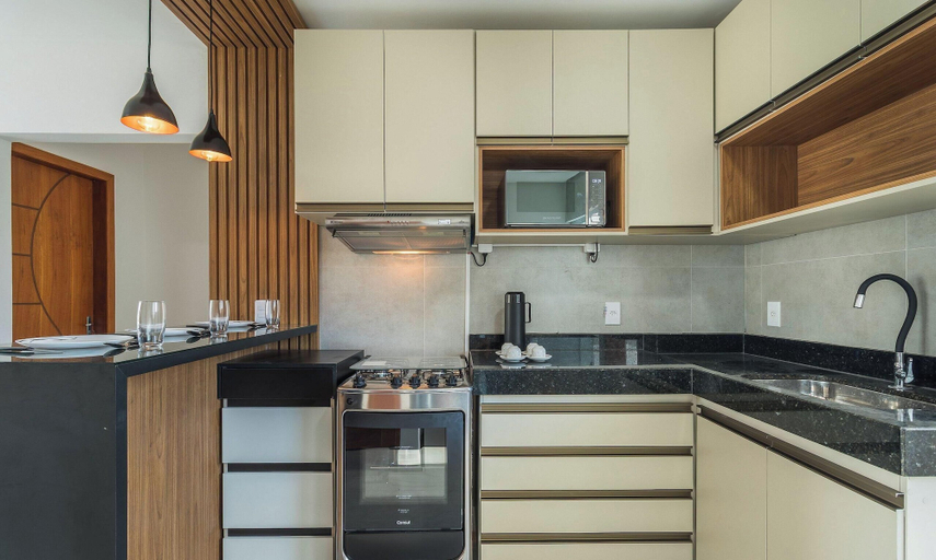 Private kitchen 2, Apt in Condo w/ BBQ Area in Porto - BA MAA, Porto Seguro