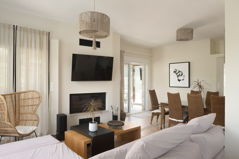 Bedroom, Kipo Paradiso Spa Yoga & Gym resort Villa, Crete