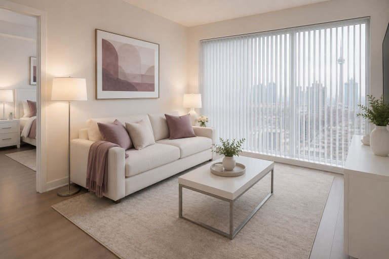 Living area 2, Solmere City Suites, Toronto