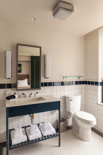 Bathroom 5, The Flat Iron Hotel, Buncombe