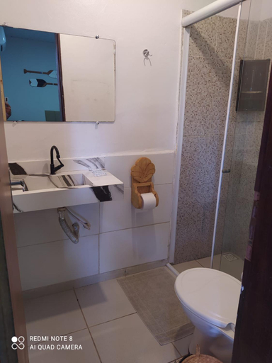 Bathroom, Pousada Juventus, Cajueiro da Praia
