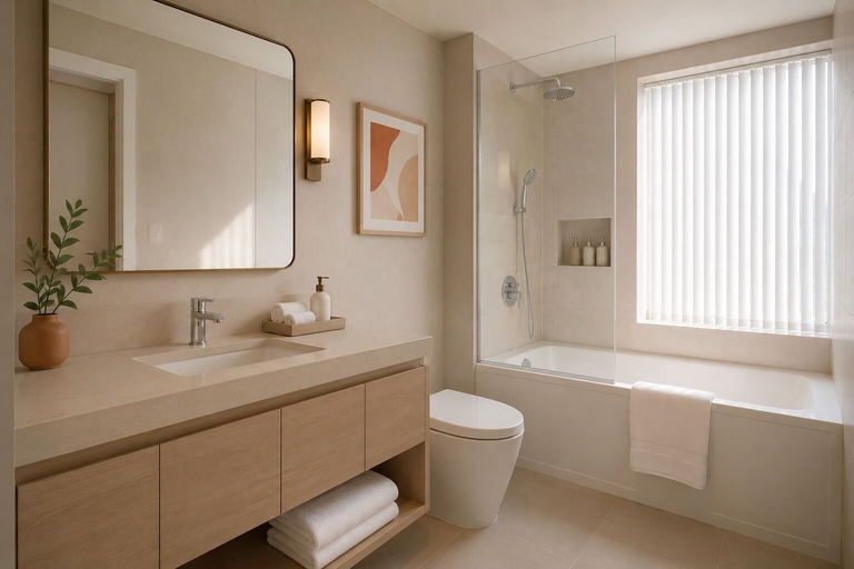 Bathroom, Lakeside Urban Suites, Toronto