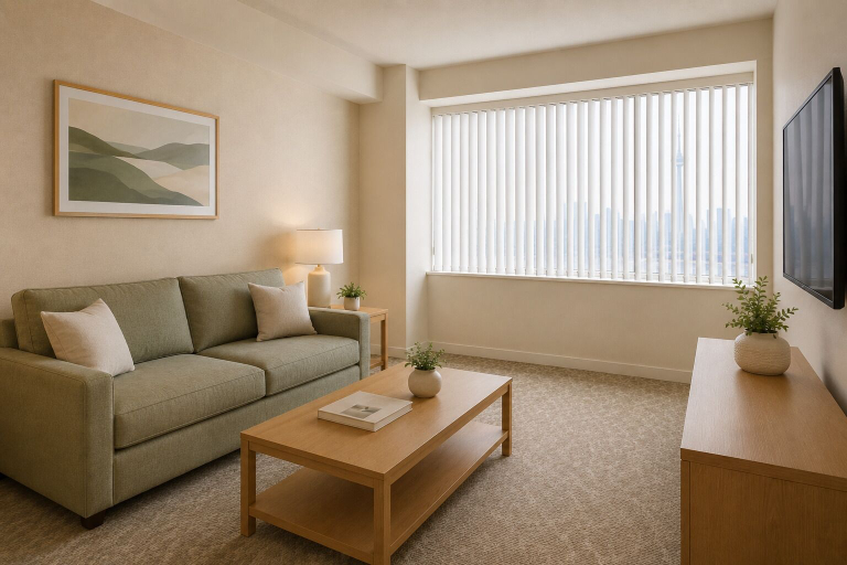Living area 3, Ivory Maple Suites Prime Location, Toronto