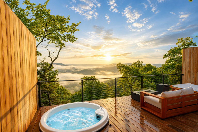 Balcony view, Glamping Collective Chattanooga, Dade