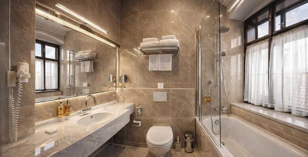 Bathroom 4, Hotel Grand, Český Krumlov