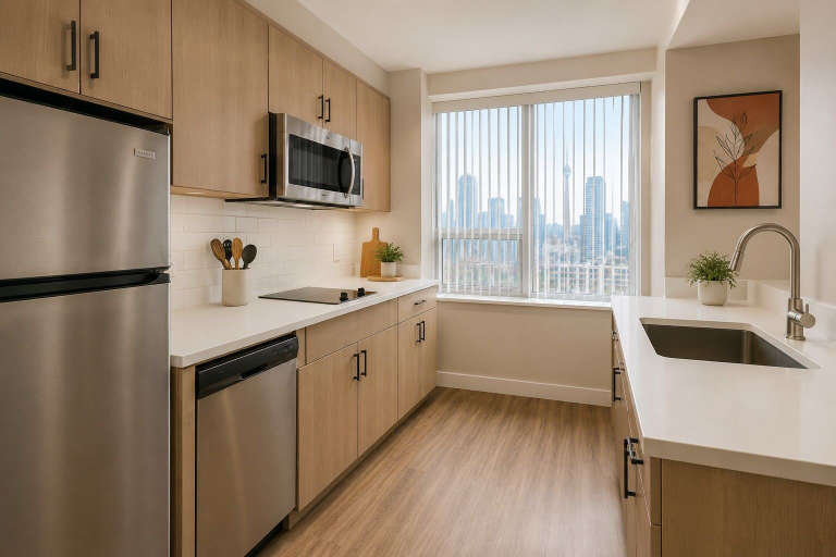 Private kitchen, Metropole Prime Hotel, Toronto