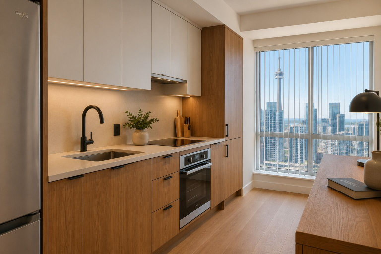 Private kitchen, Harbour Glow Hotel & Residences, Toronto