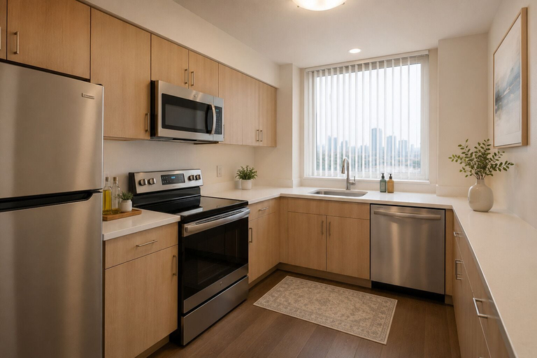Private kitchen, Crown & Maple Suites - DT, Toronto