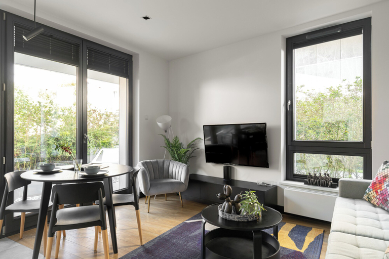 Living area 3, Fresh Wave Sopot - terrace and parking, Gdańsk City