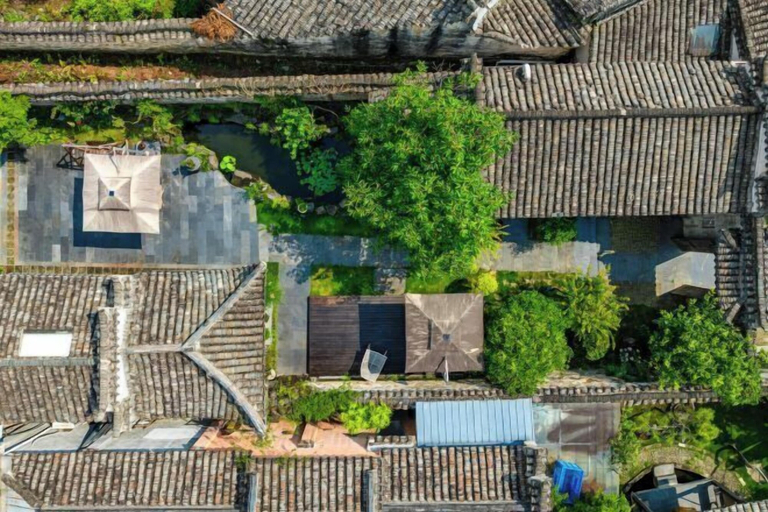 Aerial view 2, Xidi Jiansu Inn, Huangshan