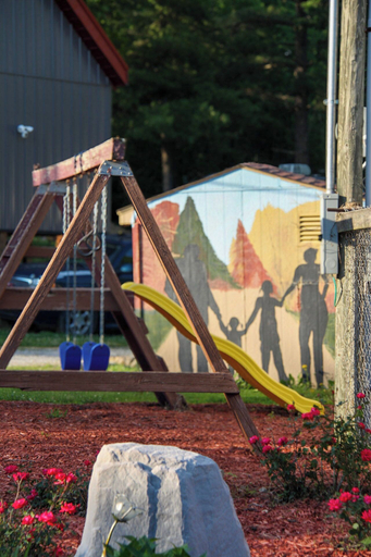 Children's area, Gregory's Lodging and General Store, Shelby