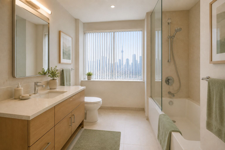 Bathroom, Ivory Maple Suites Prime Location, Toronto