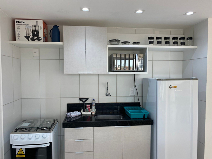 Private kitchen 5, Bela Hospedagem - Wind Palace 606, Cabedelo