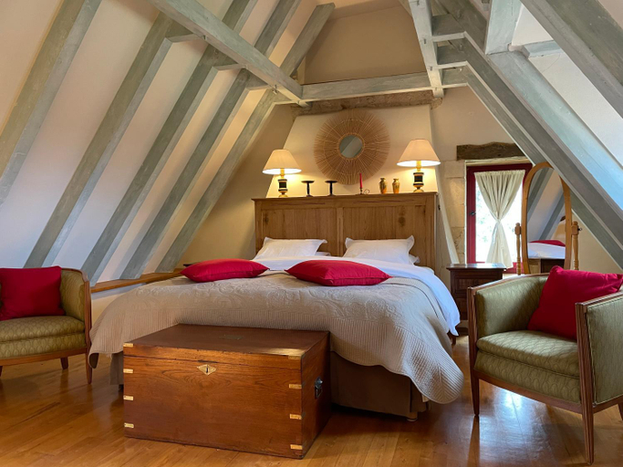 Bedroom, Le Manoir du Rocher, Dordogne
