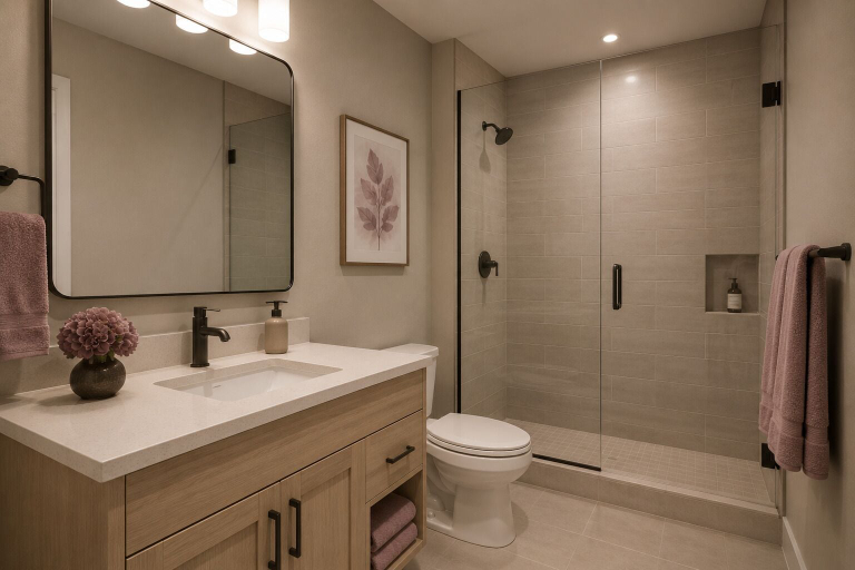 Bathroom, Vespera City Suites, Toronto
