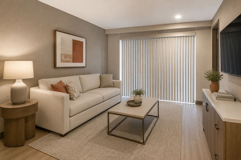 Living area 2, Montvale Urban Suites, Toronto