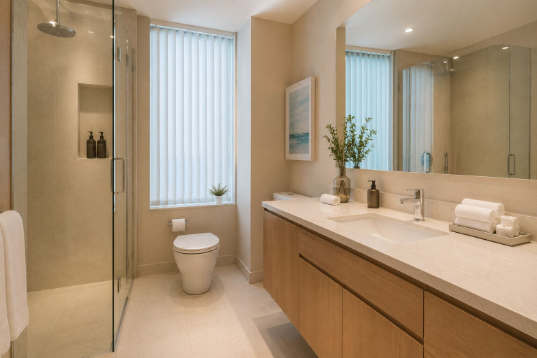 Bathroom, Cortina City Suites, Toronto