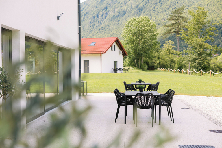 Outdoor dining 3, Soča Riverside Boutique stay, Tolmin