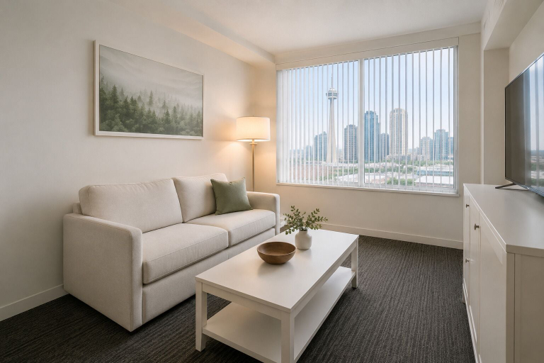 Living area 4, Monroe & Maple Hotel, Toronto