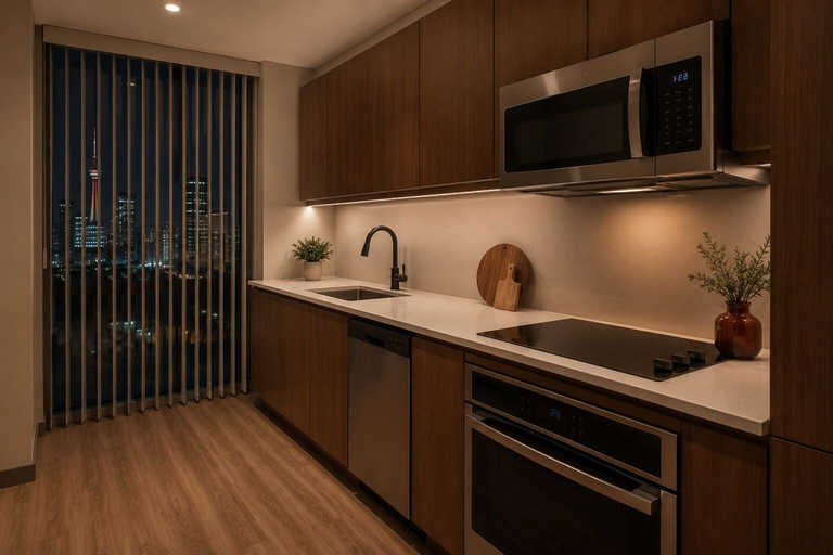 Private kitchen, Midtown Central Hotel, Toronto