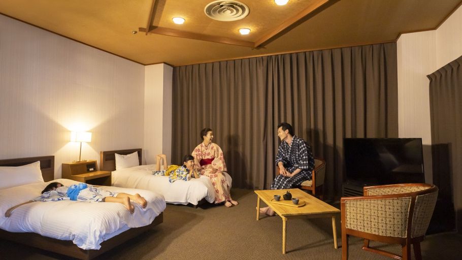 Bedroom 3, Ooedo Onsen Monogatari Unazuki Grand Hotel, Kurobe