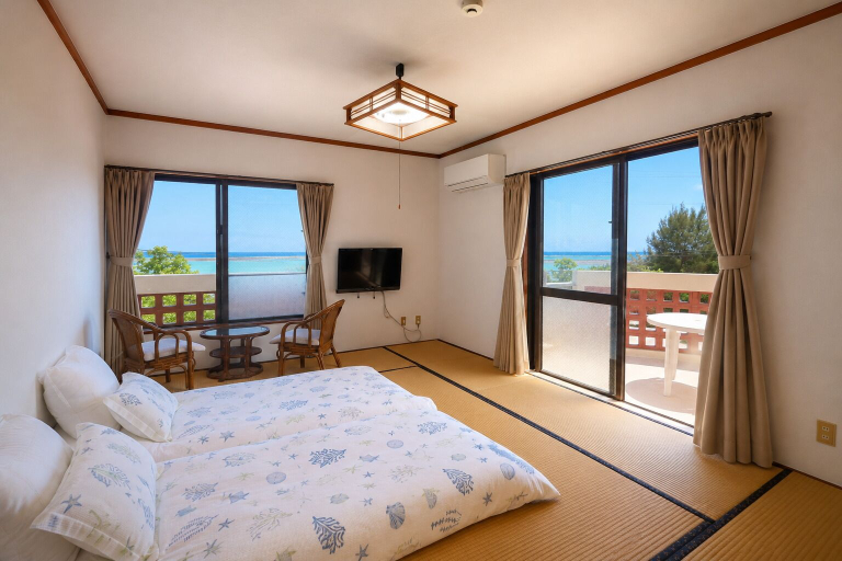 Bedroom 2, Beach side Pension mibal, Nanjō