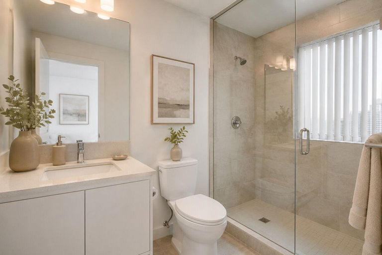 Bathroom, The Aurette Suites, Toronto
