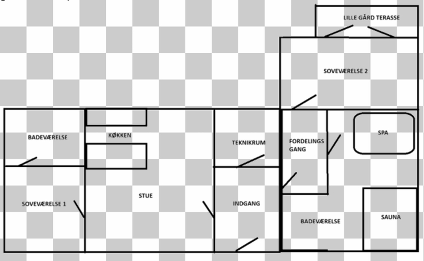 Floor plan 3, 4 Star Holiday Home in Aabybro, Jammerbugt