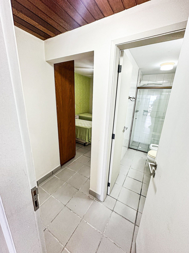 Bathroom 4, Vista para Oceano e Ar condicionado, Guarujá