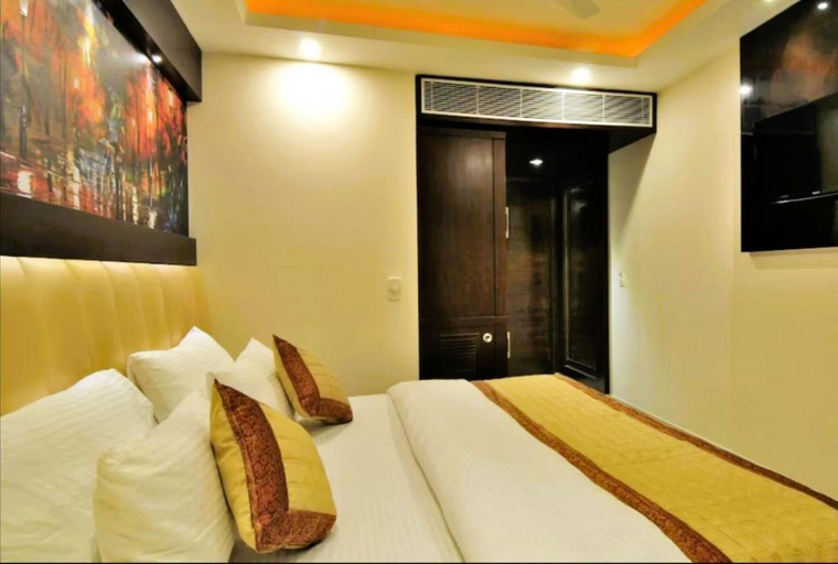 Bedroom, Hotel Pink City Opposite New Delhi Railway Station, Delhi