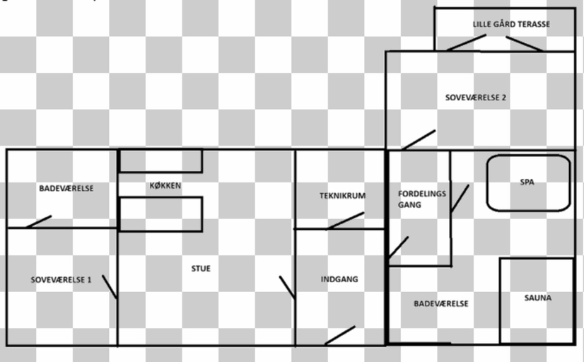 Floor plan 2, 4 Star Holiday Home in Aabybro, Jammerbugt