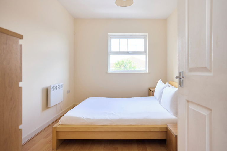Room 5, Beige & Timber Flat Edgware, London