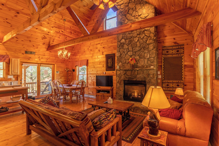 Interior 3, Baird's Creek Cabin, Watauga
