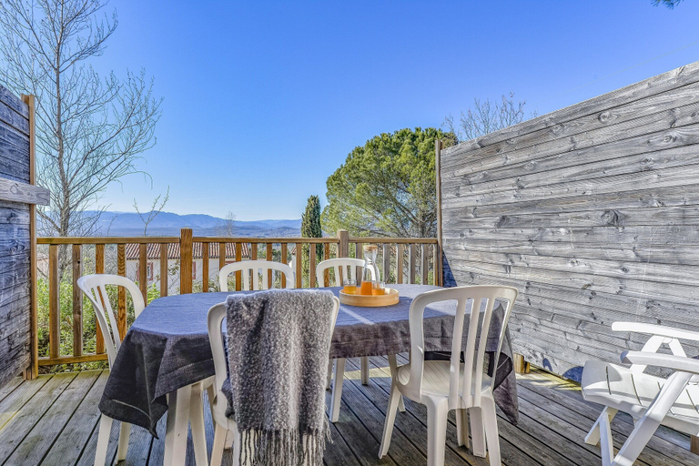 Balcony 3, Ardeche Duplex House for 4 With Pool, Ardèche