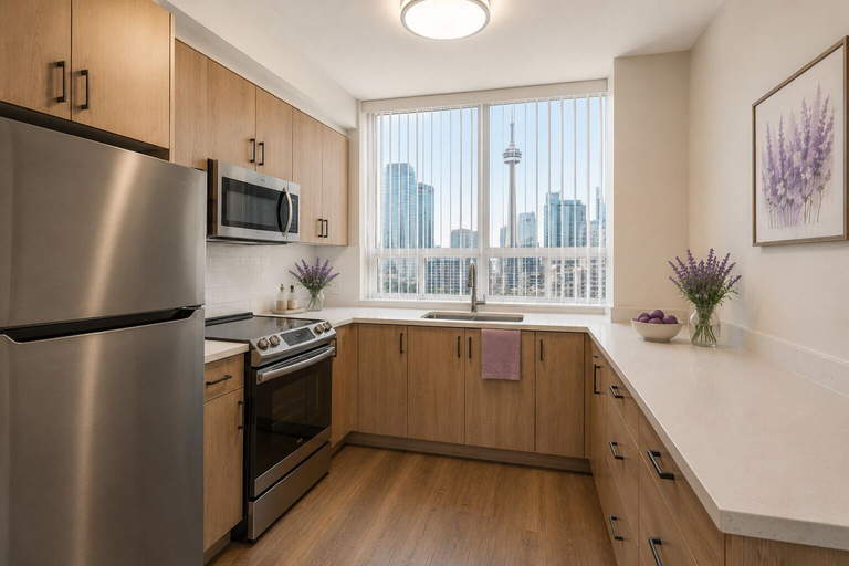 Private kitchen, The Virelle Hotel, Toronto