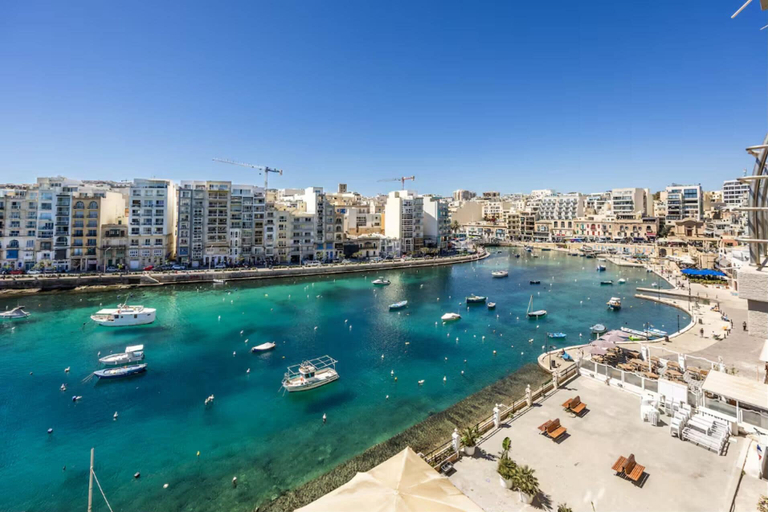 Marina, 2-br Duplex Penthouse Spinola Sea View Balcony, St Julian's