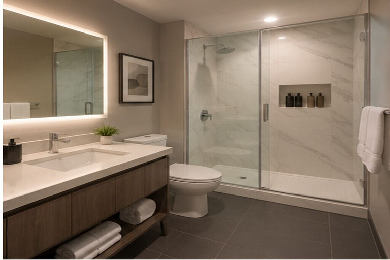 Bathroom, Valmere Grand Hotel, Toronto