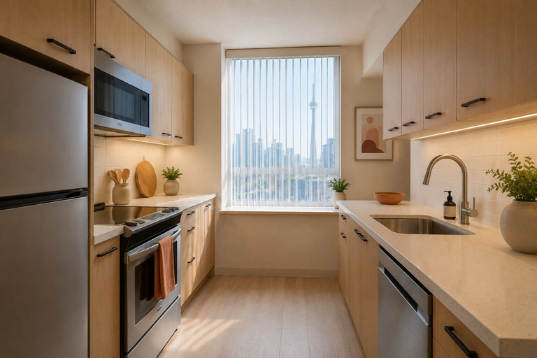 Private kitchen, Celeste Urban Hotel, Toronto