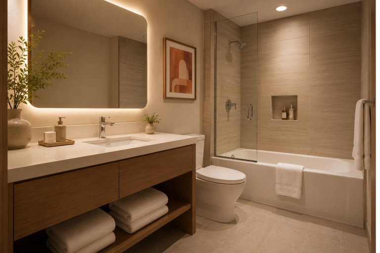 Bathroom, The Metro Heights, Toronto