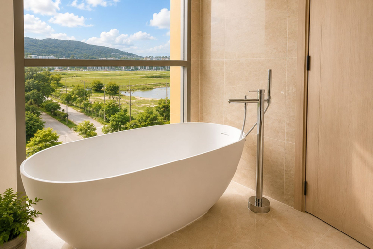 Bathroom 2, New 2 BR Apt Golf View - Ozone 108-156, Phuket Island