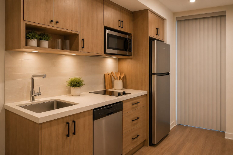 Private kitchen, Solara Park Suites, Toronto