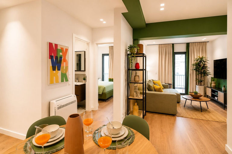 Room 1, LIV - Upscale Athenian Apartment 1C, Attica